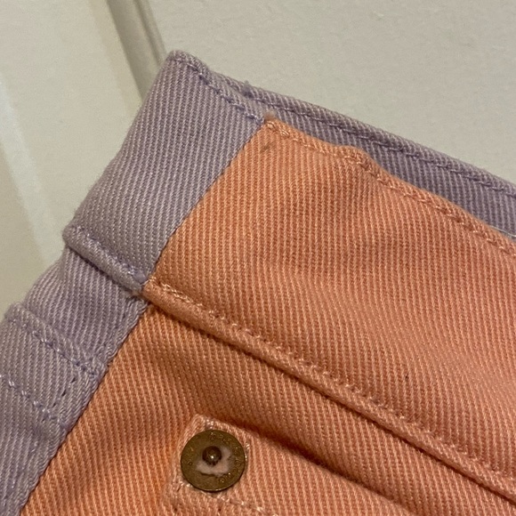 Rag & Bone New York Peach/Lilac Two-Tone High Rise Skinny Jeans Size 24 NWT - Picture 12 of 16